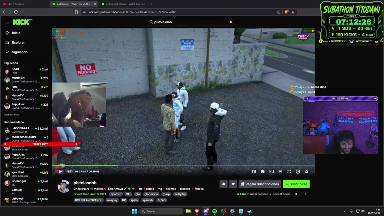 AMPLIABLE +11 HORAS | 1 SUB - 20 MINS | ROL ,OMETV  , MECCHA , RDD2 |  100 KICKS 5 MINS | 960 BLOCK PELEAS ACUATICAS  |  #4 |  CHECKPOINT V7