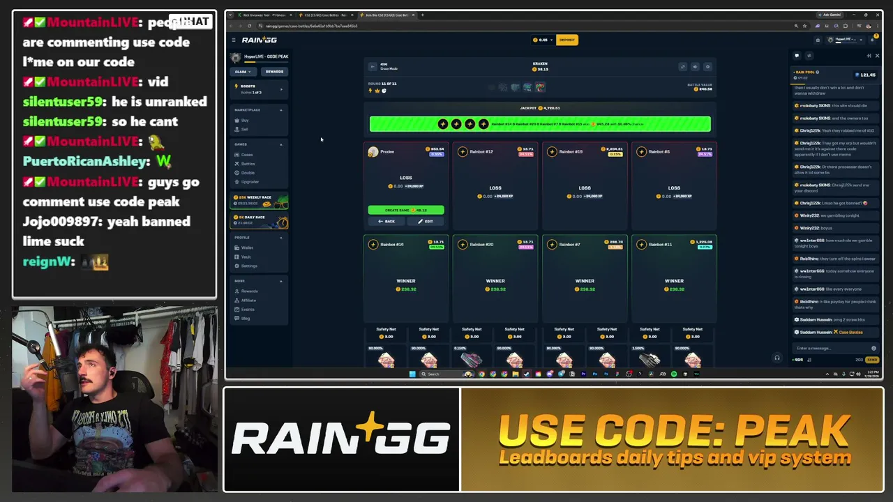 🔴 VIEWERS SPEND MY BALANCE | GIVEAWAYS | RAINBET | RAINGG | LUXDROP | $20,000 IN MONTHLY LBs | !lb | PEAKREWARDS.GG