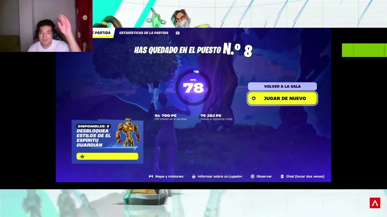 jugando fotnite
