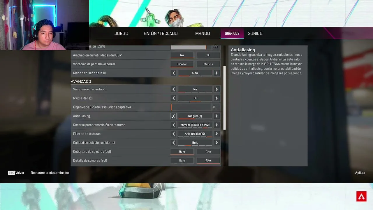 jugando apex