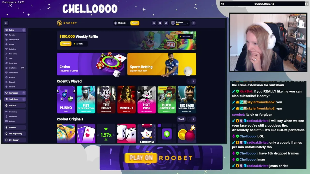 ROOBET MAX WIN WEN? | 1.5K Leaderboard!! | New LB website! | !roobet !web