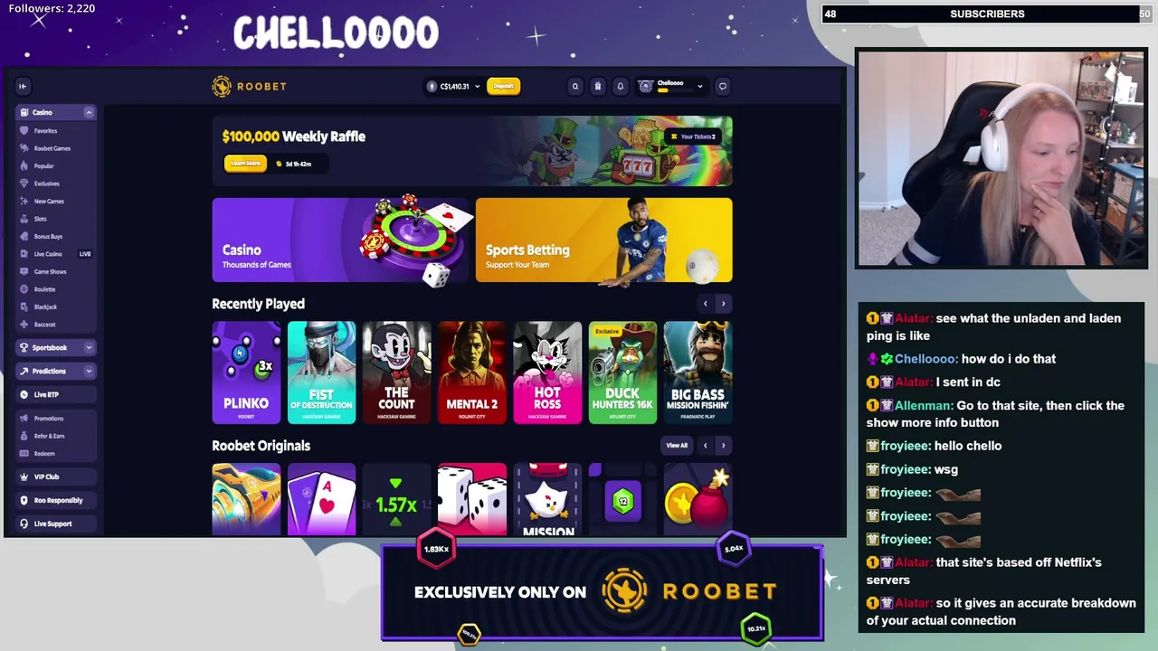 ROOBET MAX WIN WEN? | 1.5K Leaderboard!! | New LB website! | !roobet !web