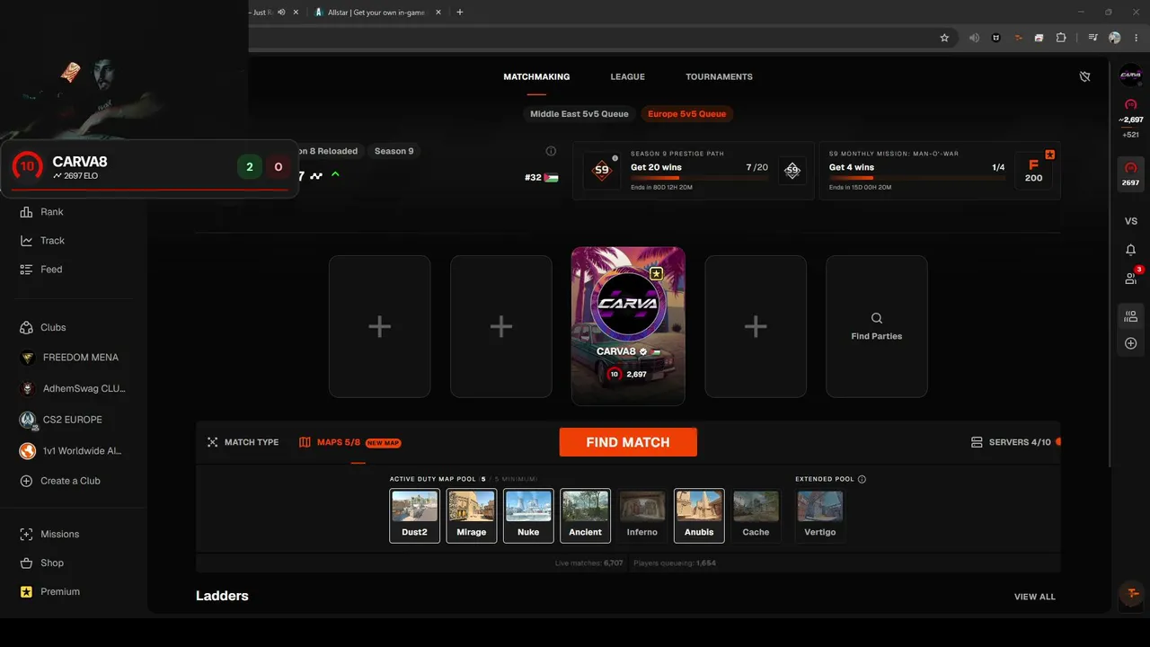 ROAD TO 3K ELO 🔥 | NO FREE ROUNDS