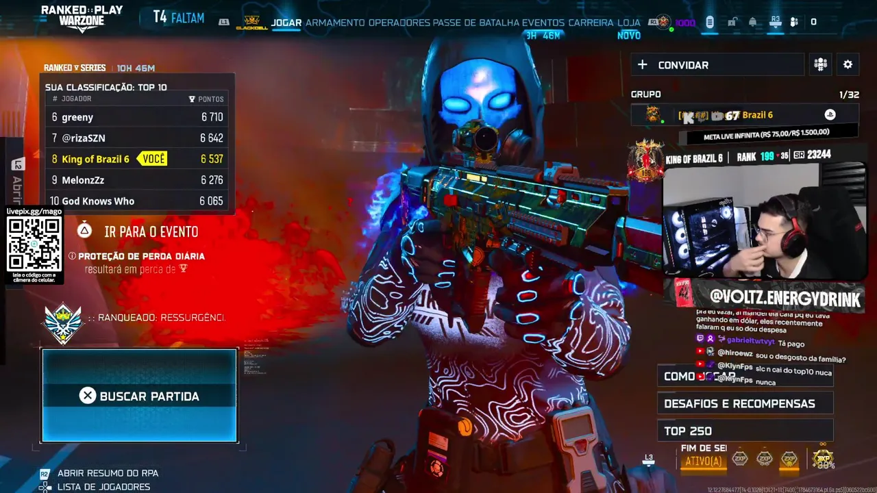 🟢 (PS5) COD WARZONE: RUMO AO TOP 100 DO MUNDO! 🟢