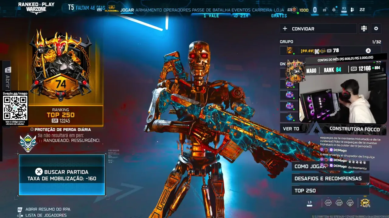 🟢 (PS5) COD WARZONE: RUMO AO TOP 100 DO MUNDO! 🟢