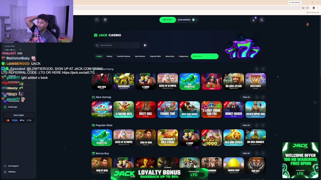 DAY 4 JACK.COM GAMBA STREAM - https://jack.social/LTG