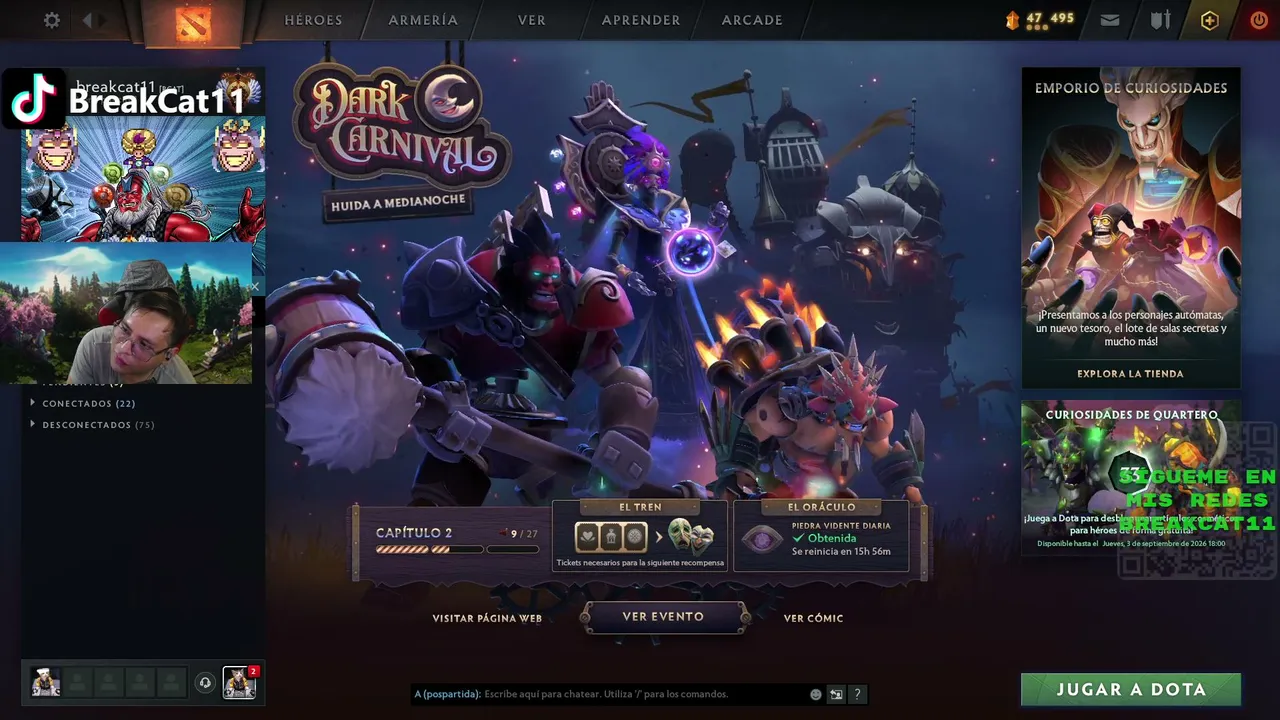 🔴8700 MMR | Support pos 4 | Server EU | Suscríbete para más streams