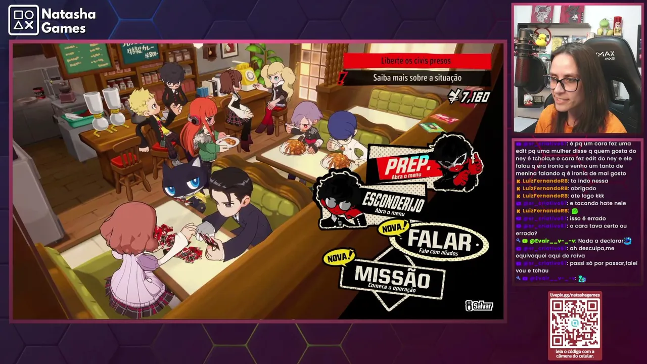 CAINDO EM UM NOVO METAVERSO EM PERSONA 5 TACTICA - NATASHA GAMES