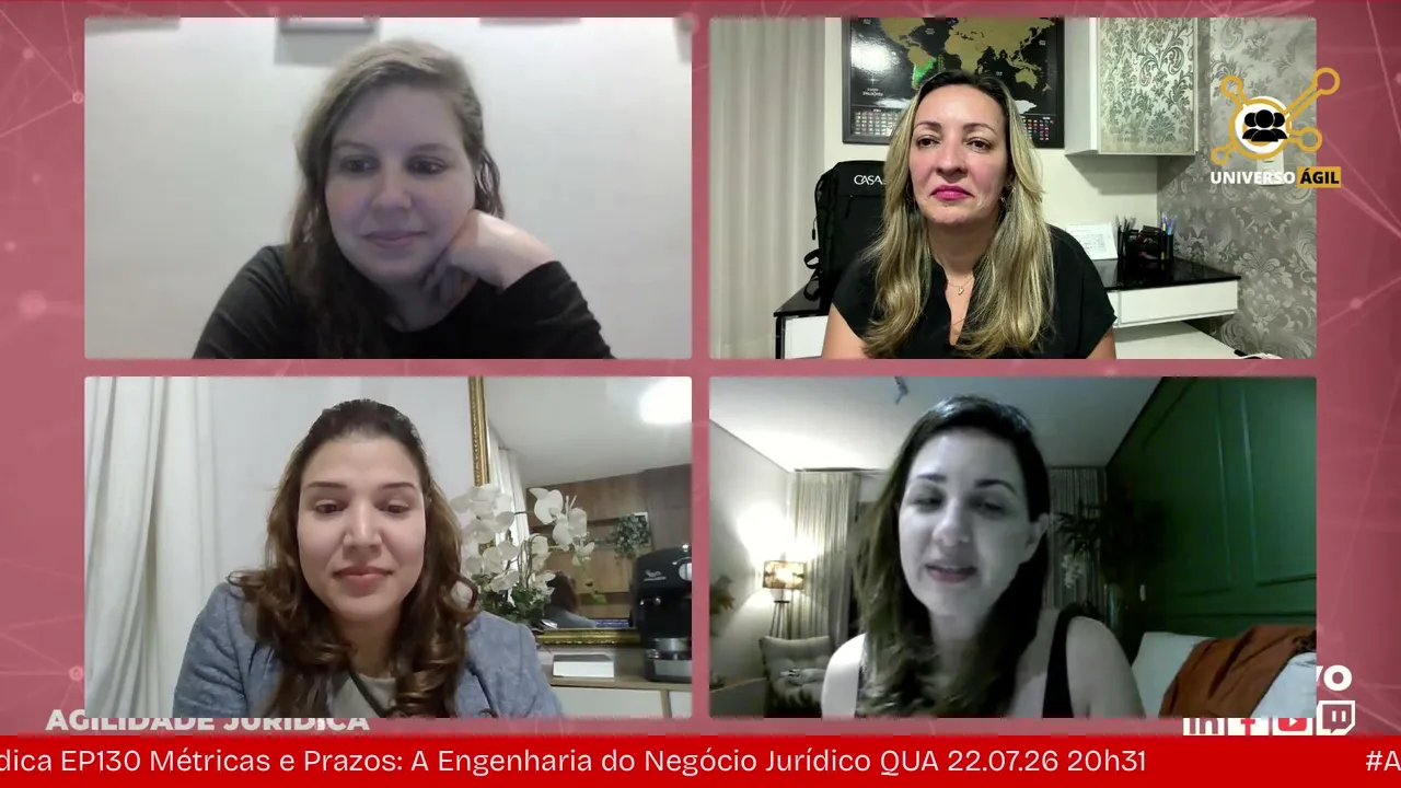 #AgilidadeJuridica EP130 Métricas e Prazos: A Engenharia do Negócio Jurídico QUA 22.07.26 20h31