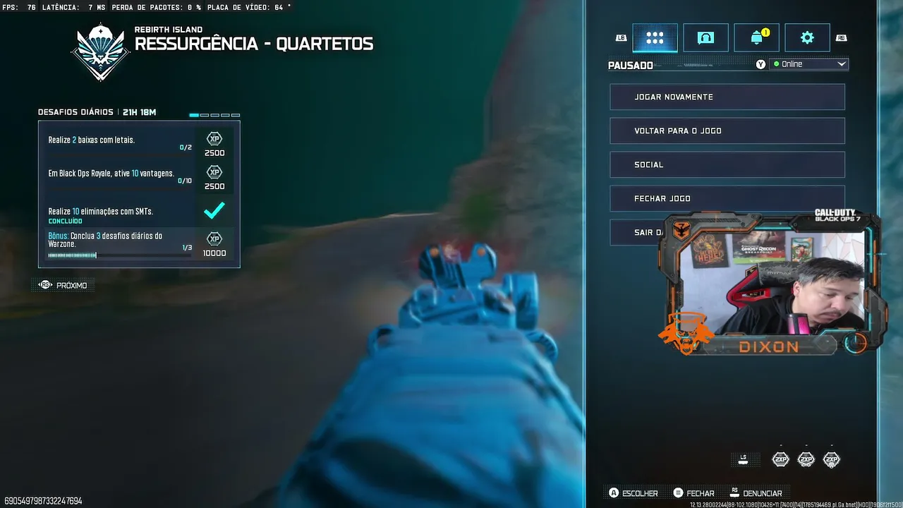 Live de baixa qualidade, mas de alta atenção aos espectadores