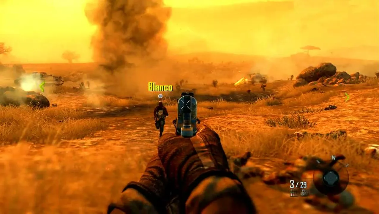 jugando campaña de black ops 2