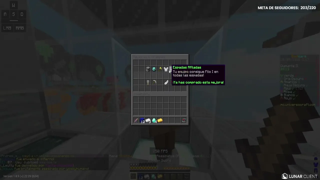 UNOS BEDWARS CON CHAMOY