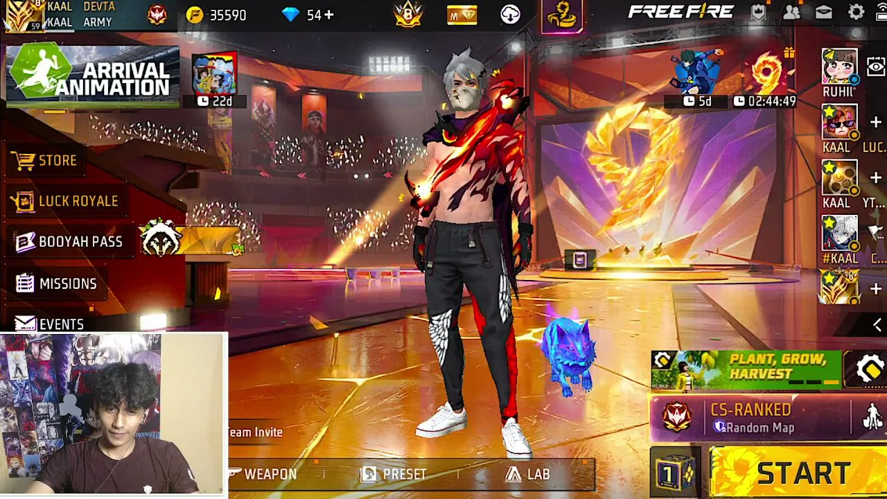 FIRST FREEFIRE LIVESTREAM || @kaaldevta