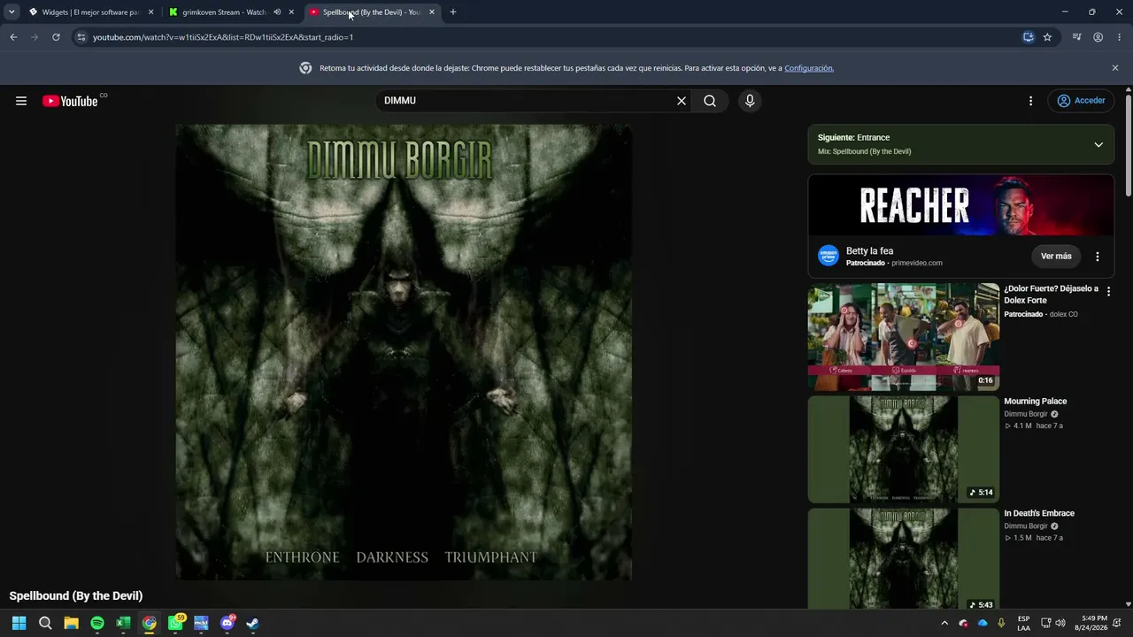 My first stream.