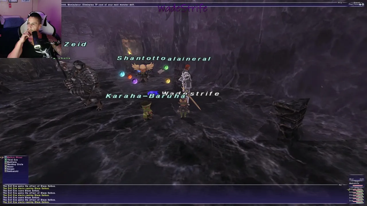 FFXI "Chains of Promathia" BAHAMUT 99 Sam/NIN Leveling , ROE, Ambuscade 7/30/26