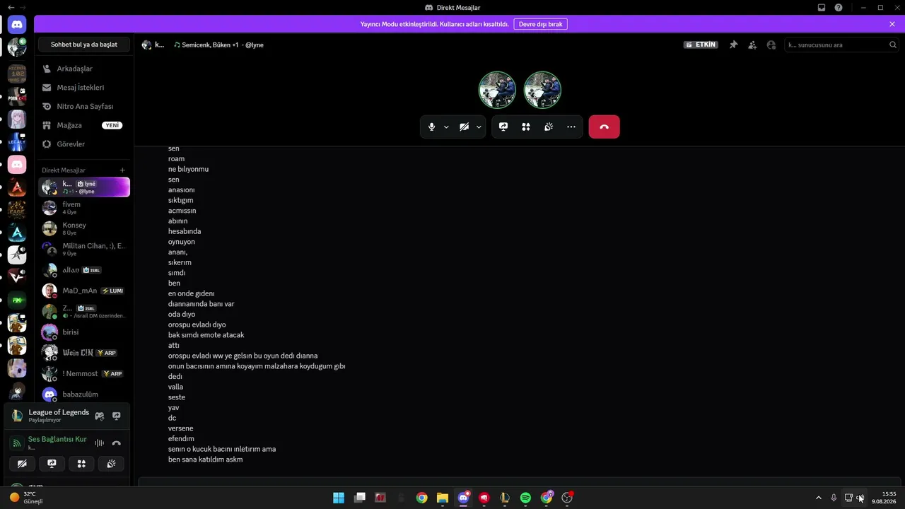 lol demirde duo sürünmece