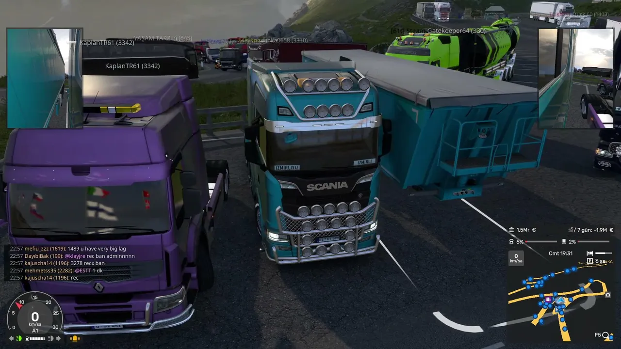 Truckersmp Alp dağı yolculuk (mikrofonsuz)