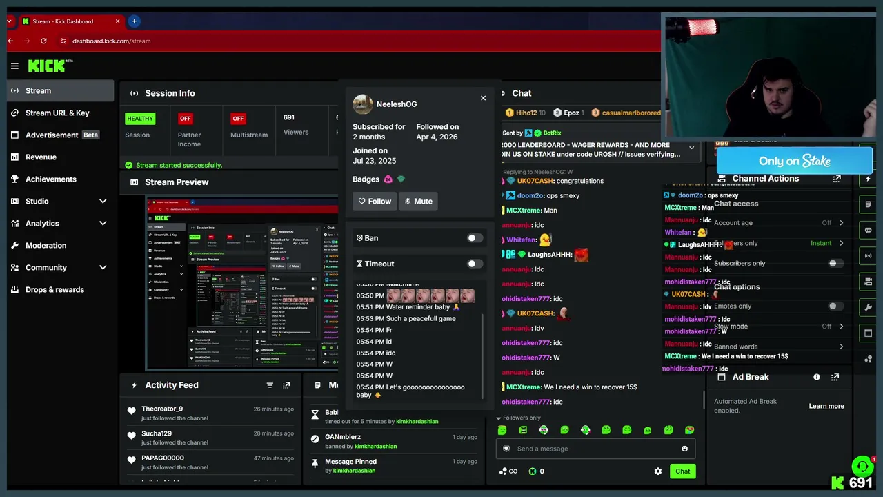 ⚡GIVEAWAY EVERY 20MIN⚡ | $ 700 START  !discord !stake !leaderboard