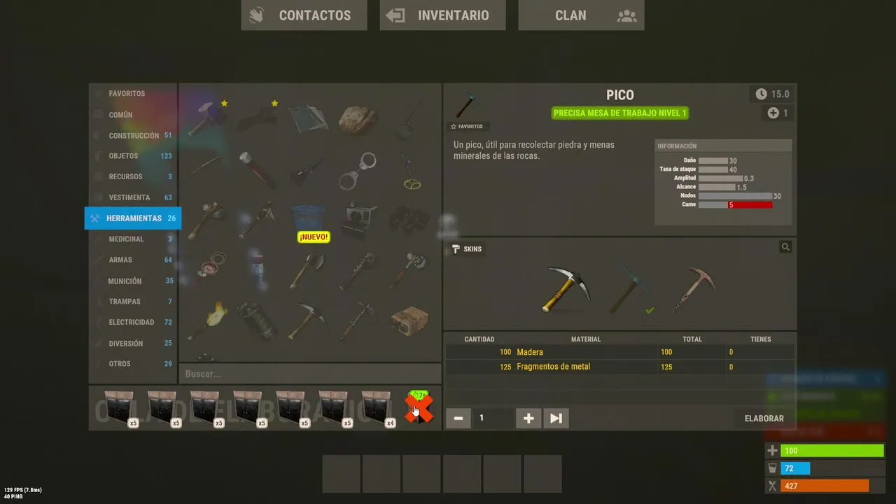 ✅WIPE✅SOLO DÍA 1✅17.000 HORAS✅RUST✅