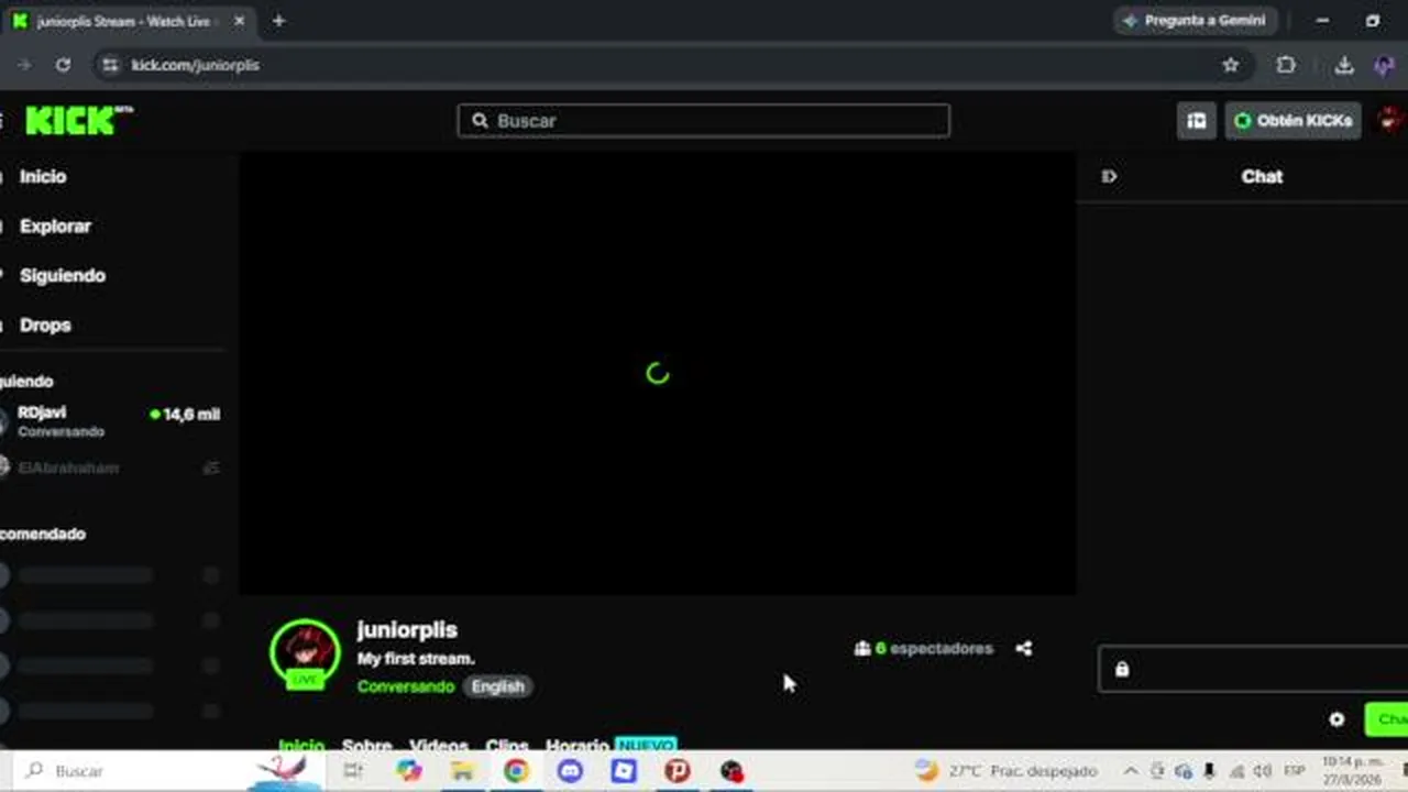 My first stream.