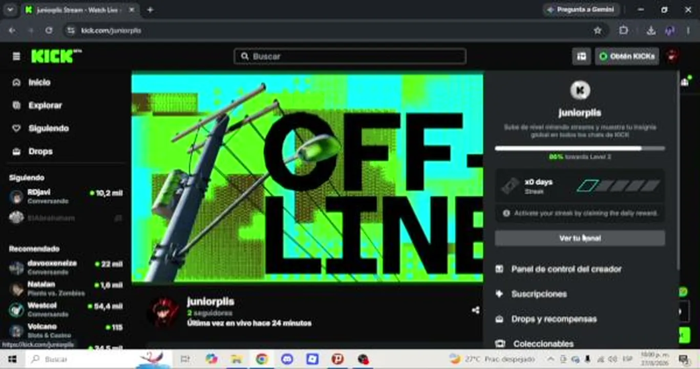My first stream.