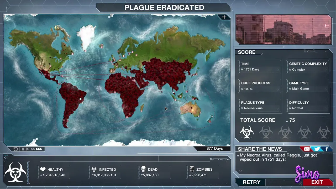 Simo + chat destroy the word | Plague Inc: Evolved