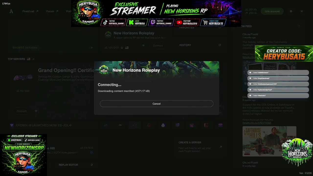 Army Combat Veteran, current LEO, Exclusive Streamer for New Horizons Role Play and Just enjoying RP. Hit that Follow!!!