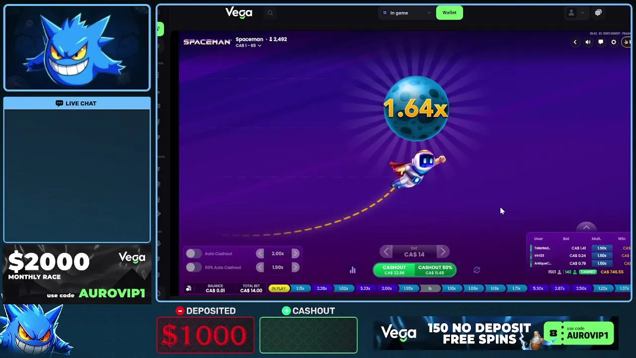 🔥 $1000 RAW ON VEGABET | DOING GIVEAWAYS ALL STREAM | !VEGABET !DISCORD