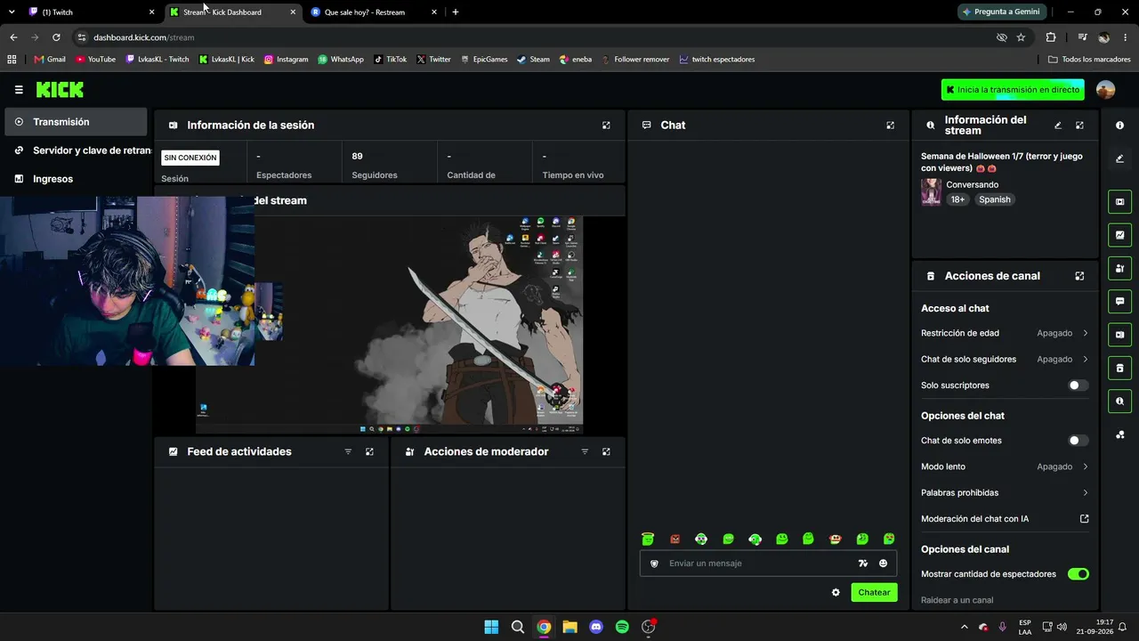 Semana de Halloween 1/7 (terror y juego con viewers) 🎃🎃