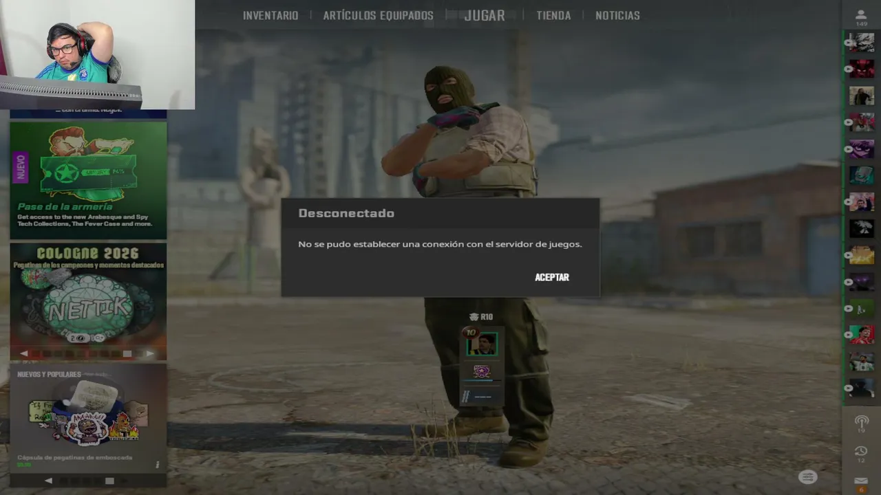 jugando contra brs que se ponen la foto de españa xD  | 25 sec delay