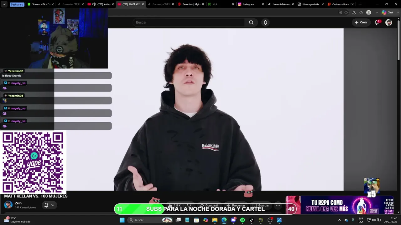 PERDIO ARGENTINA PIPIPI DONDE ESA CHULLY??? MATT VS 100 MUJERES XD
