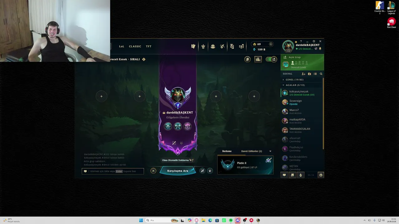 LOL ONLİNE CHA OLACAM