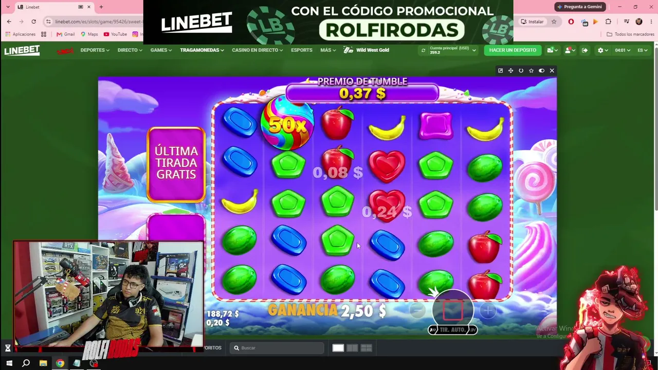 QUE ONDAA SLOTS EN !LINEBET🔥CODE:rolfirodas