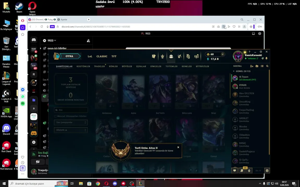 TFT--PARTNERLİK PEŞİNDE--TFT RANK KASMA ÇABALARI PART BİLMEM KAÇ