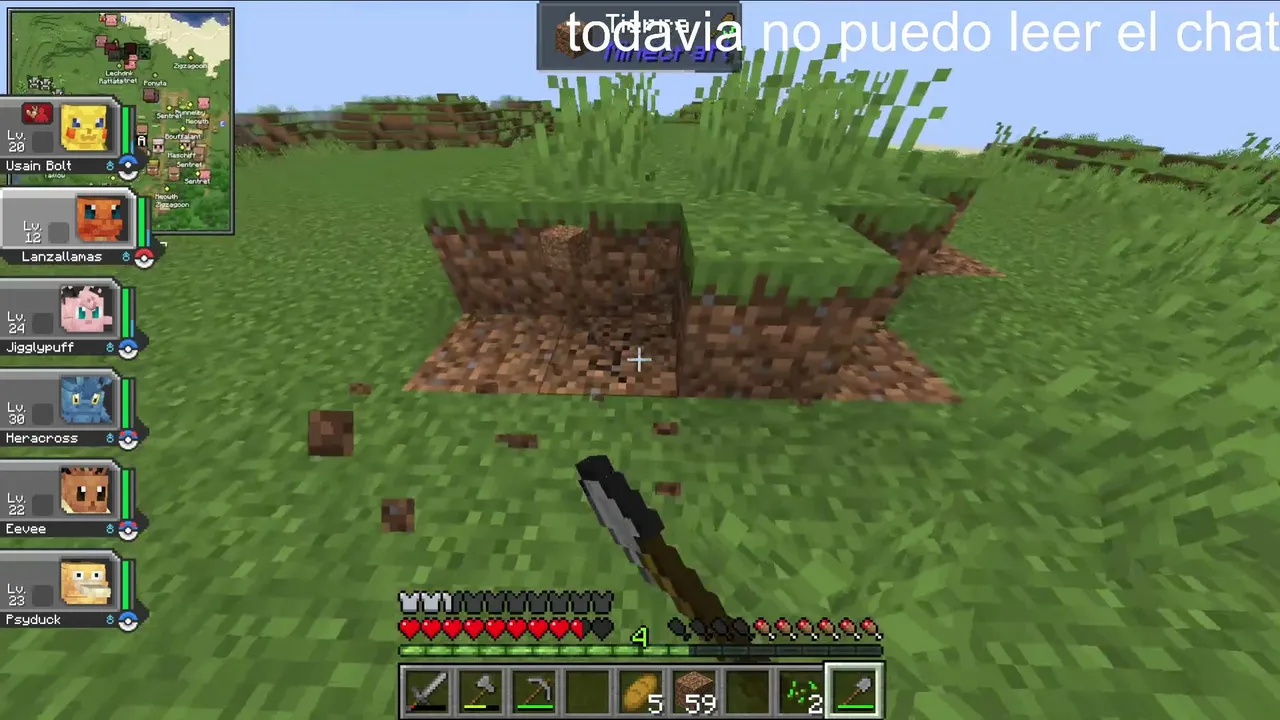 Maincra con pokemones y un mod que no entiendo ._.