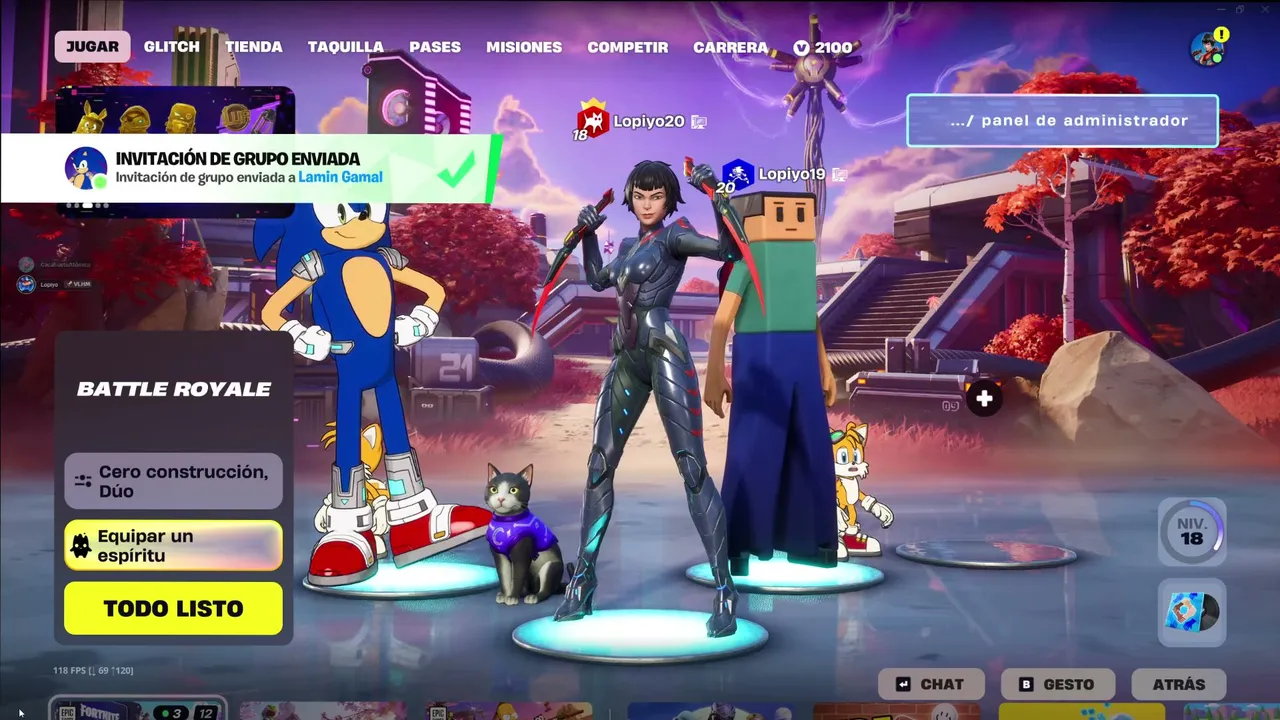 Fornite con Unay y sus primicos