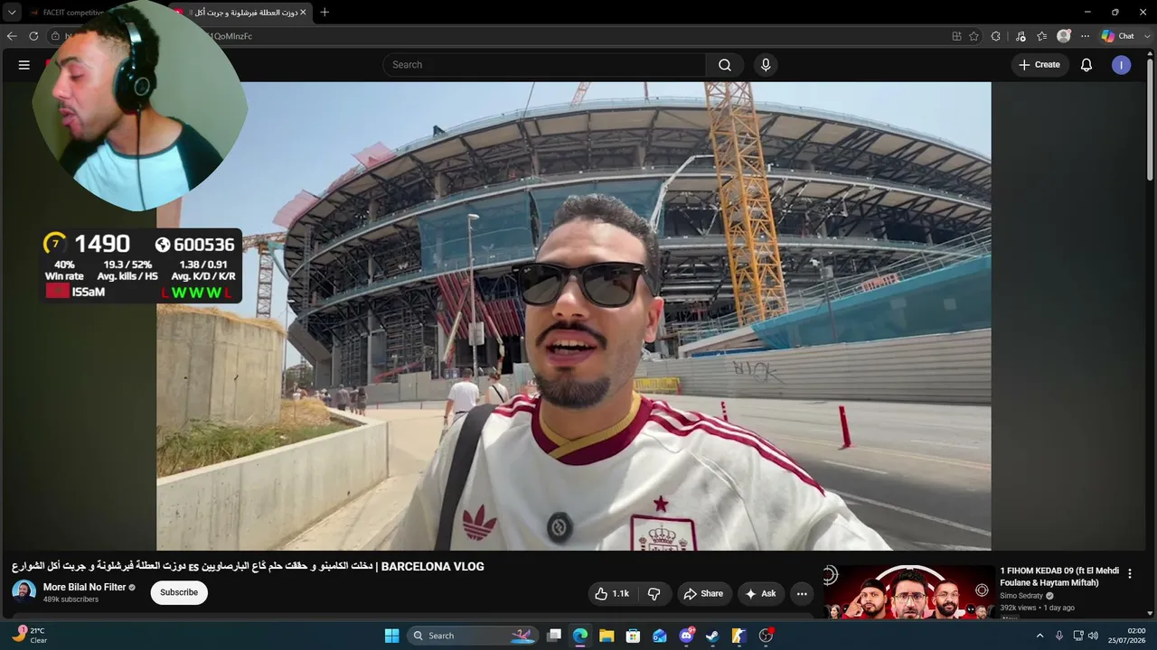 Chill Stream , Faceit Morocco Road To Top 100