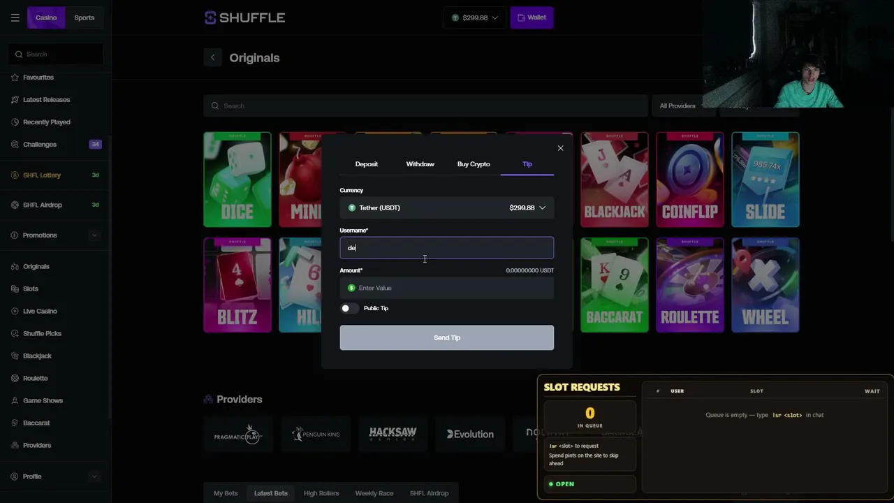 $ GIVEAWAYS! $250 SHUFFLE.COM DEPOSIT LETS RUN IT UP