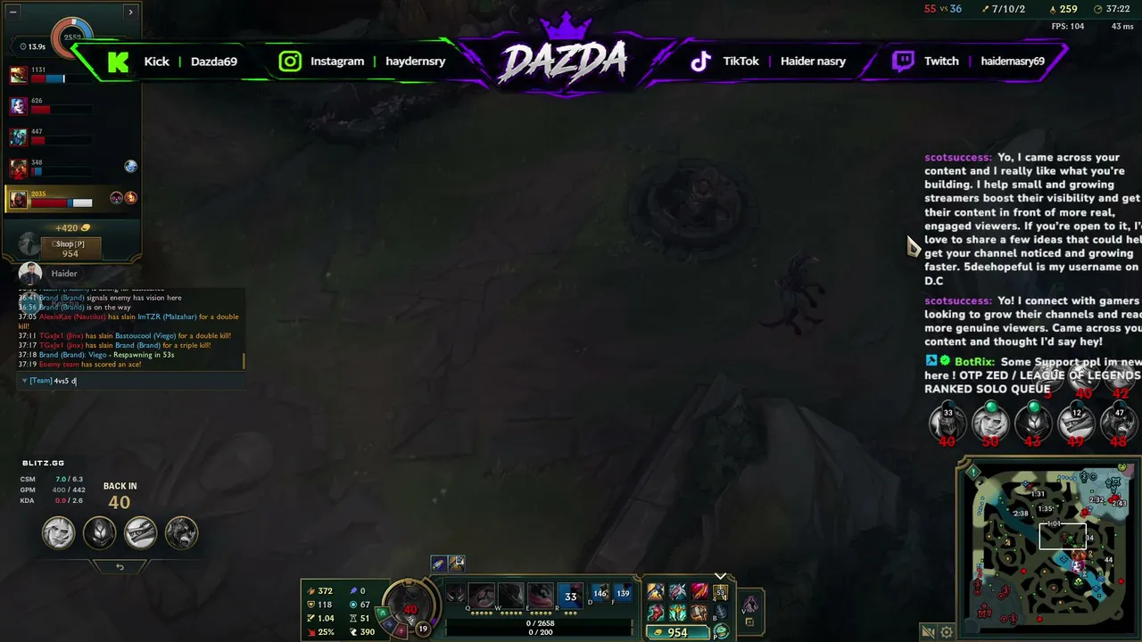🟢LEAGUE OF LEGENDS 🟢 OTP ZED 🟢 RANKED SOLO QUEUE🟢