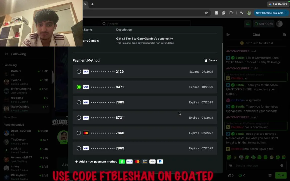 MAX WIN = EVERYONE TIPPED | $500 Bonus Hunt | Monthly GW Entries | Use Code FtblEshan on Goated | !discord !goated