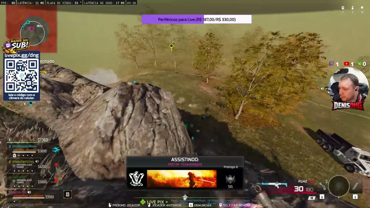LIVE DE WARZONE AO VIVO TODOS  DIA, VAMO JOGAR