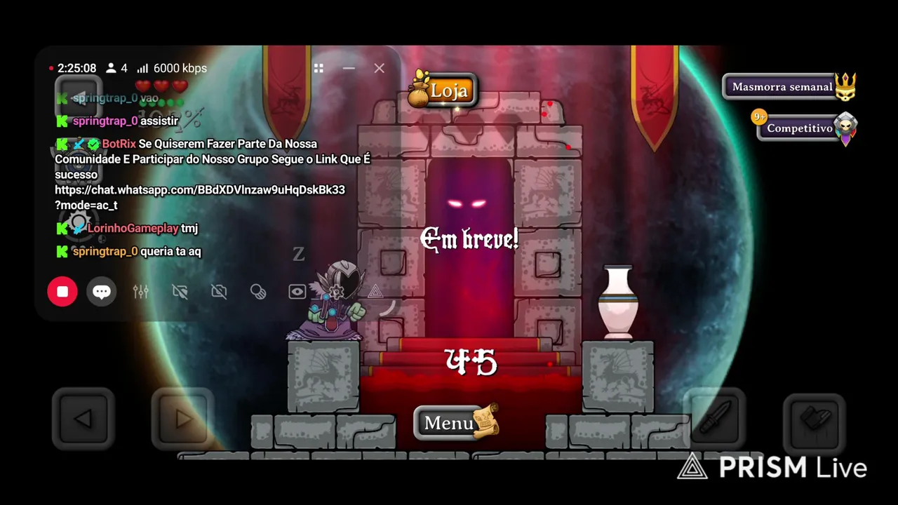LIVE ON MAGIC RAMPAGE MOBILE VAMOS COMPLETAR MAIS UMA MASMORRA SEMANAL EM BUSCA DE MAIS UM ITEM