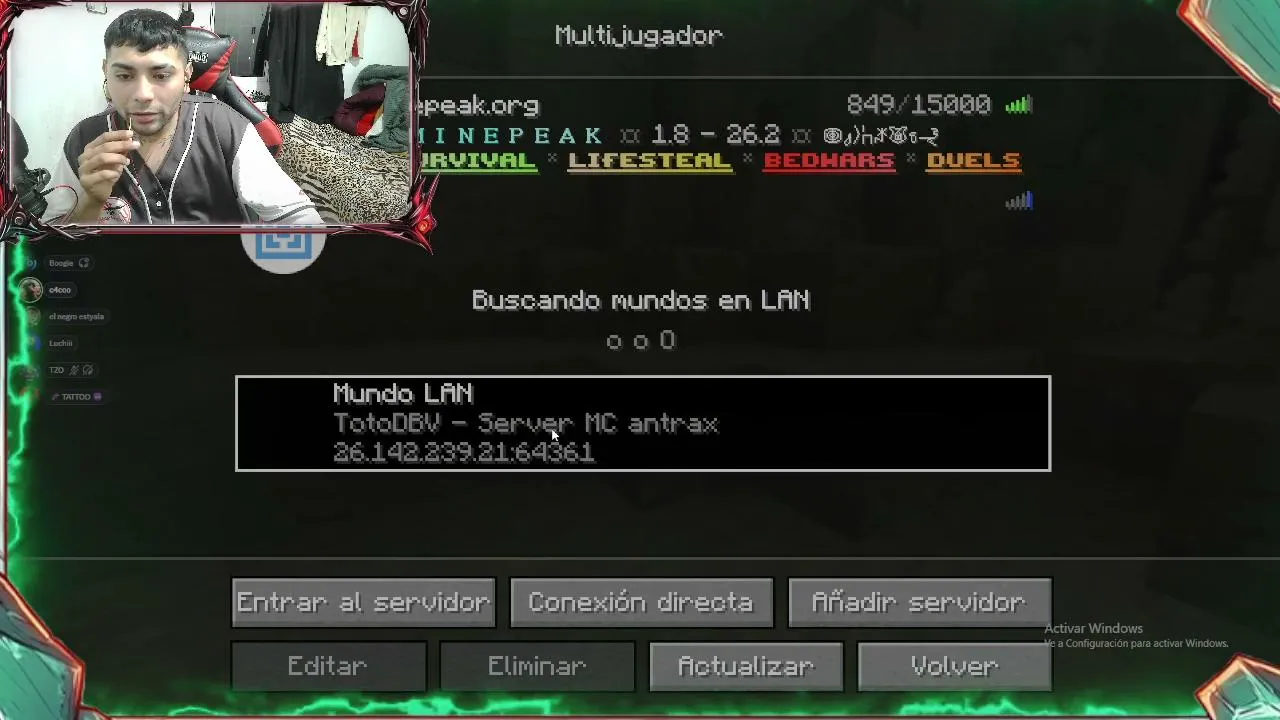 dia 2 EN MI mundo de minecraft uwu