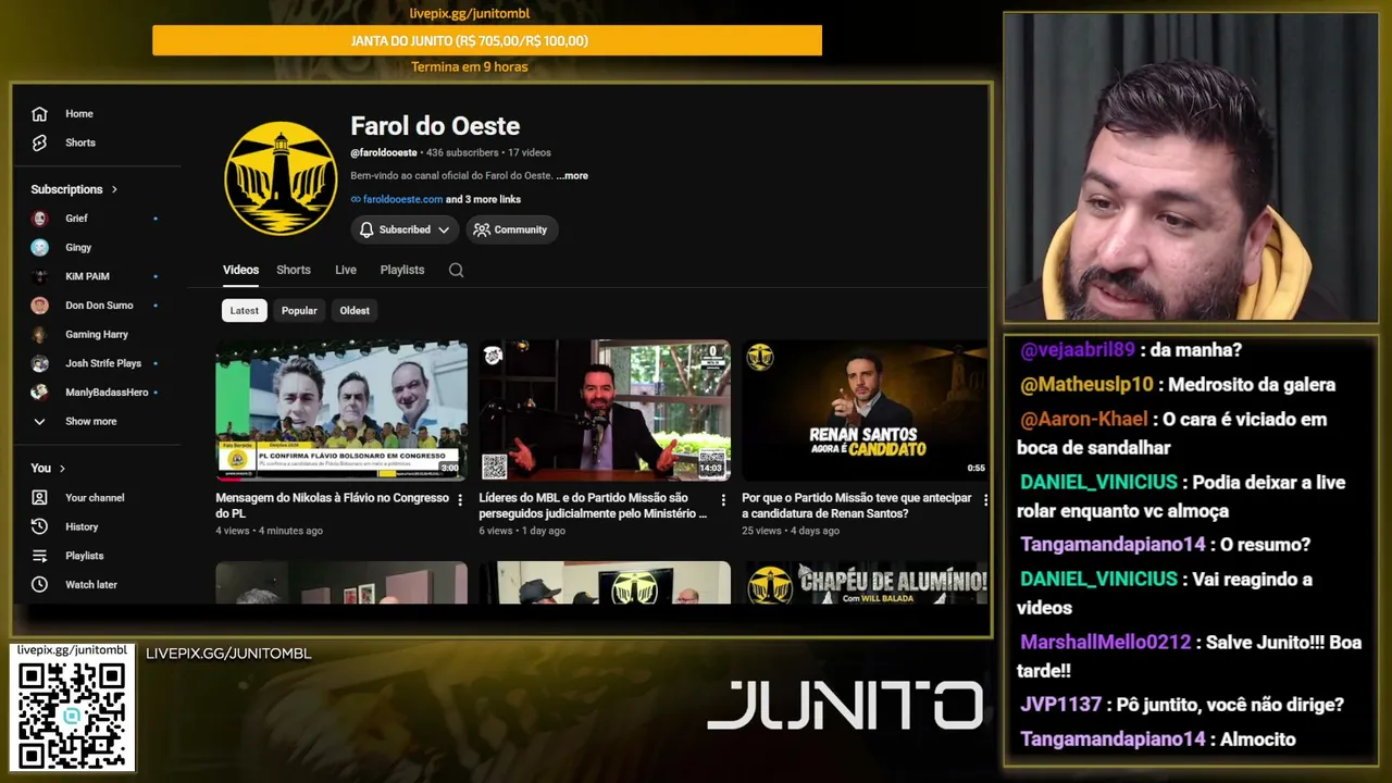 LIVE TECNOTENENTISTA DIÁRIA | !pix !discord