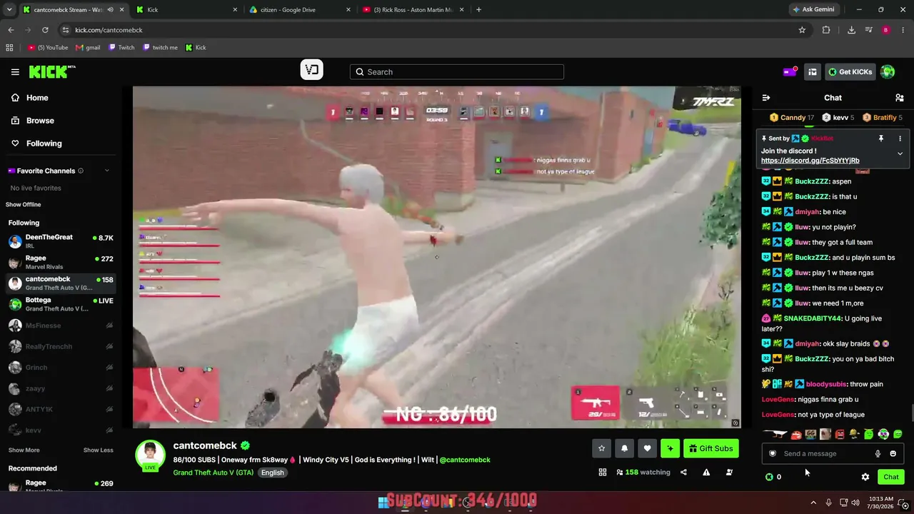 My first stream.