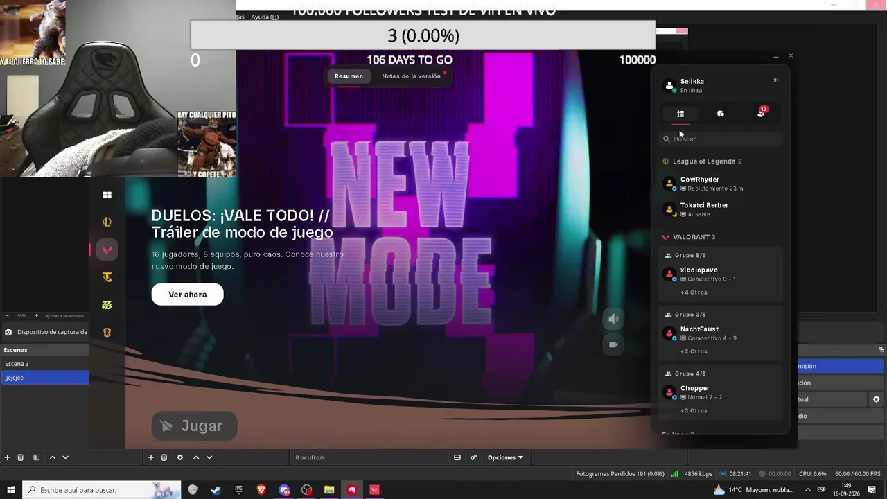 jugador retirado de valorant vuelve a dar una ultima pelea en vivo chile chileno clp fyp :) webos latam arg pendejo