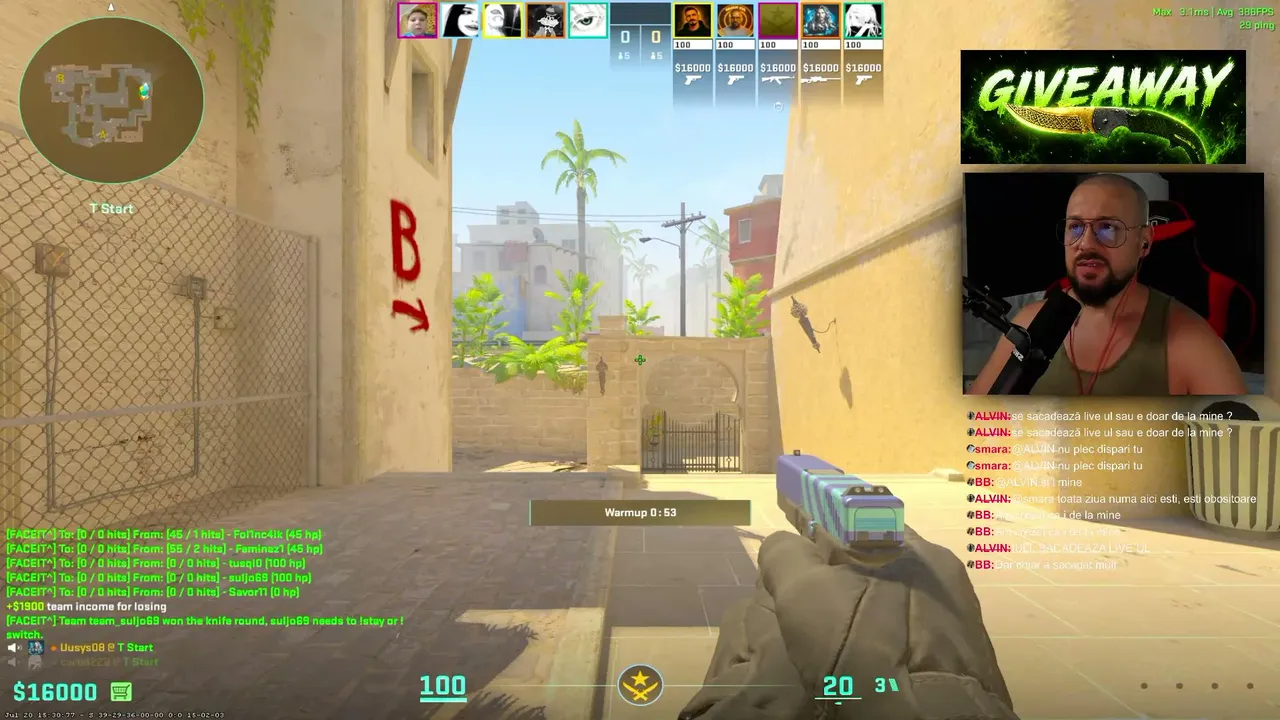 🔴 LIVE • iulianCVL – CS2 🎁 LIVE GIVEAWAY!  Falchion Knife Lore poate fi AL TĂU! 🔥