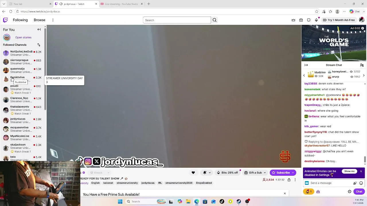 My first livestream