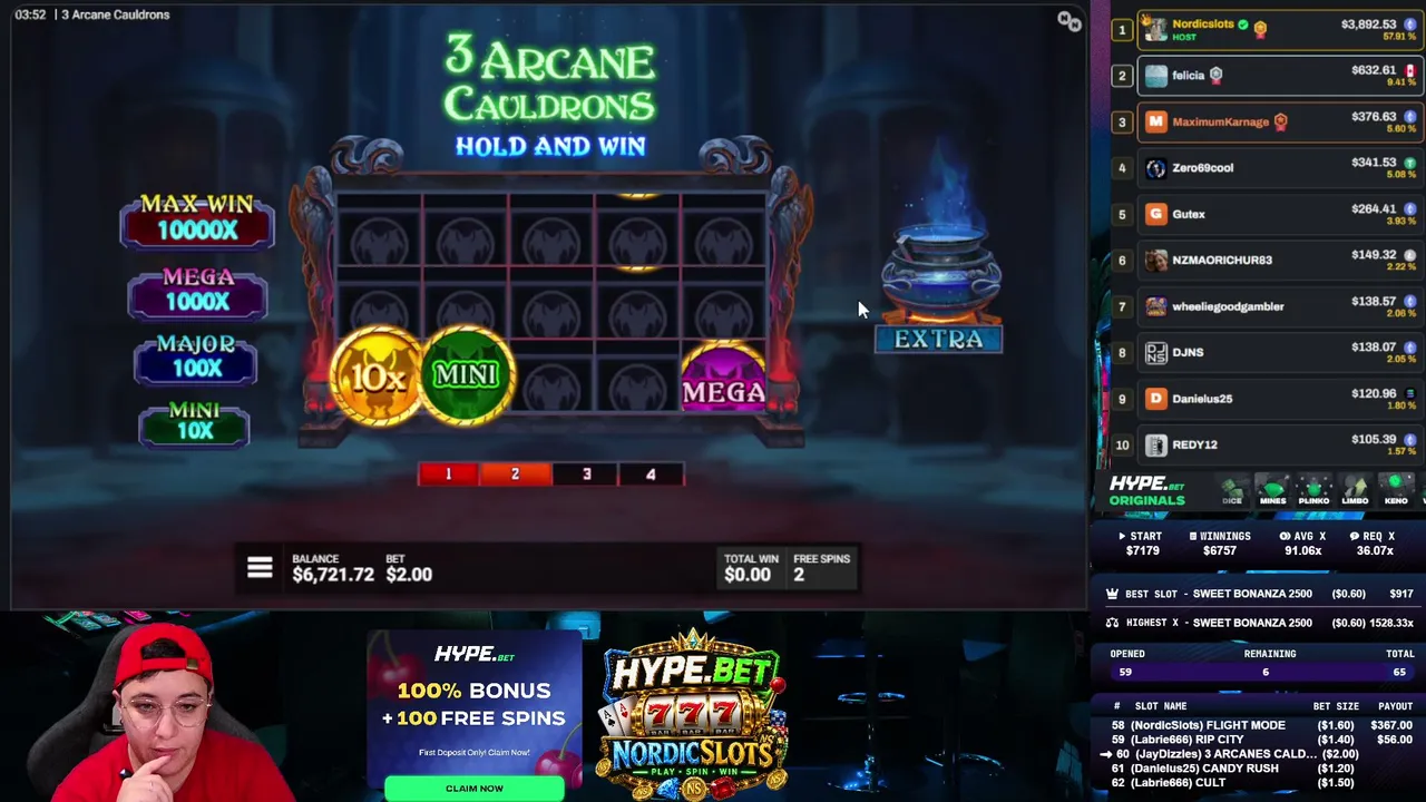 SEX...Y BONUS HUNT /  $2,000 LEADERBOARD / TON OF GIVEAWAYS / #HYPEBET #NORDICSLOTS