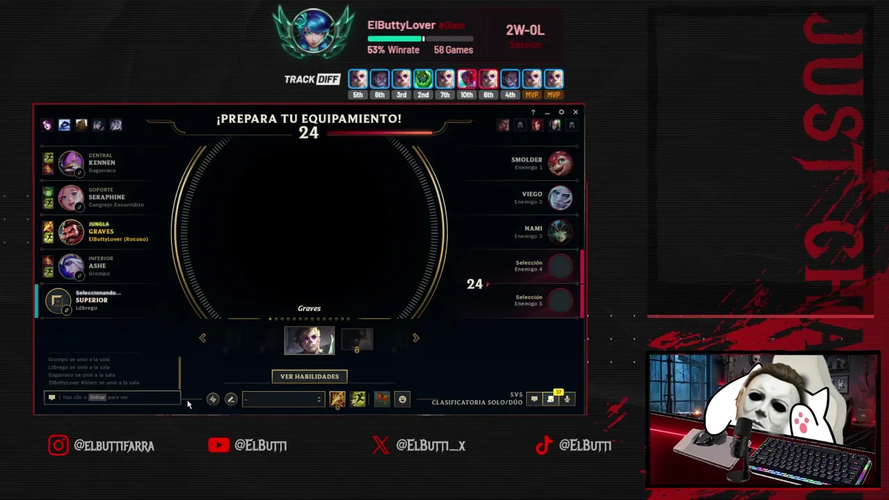 ⭐LOL PURO Y DURO EN NA⭐🎃AMANTE de tus nalgas, del dbd y del lolcitu 🎃👻👻👻│!redes│!dc│!elo│!sr│